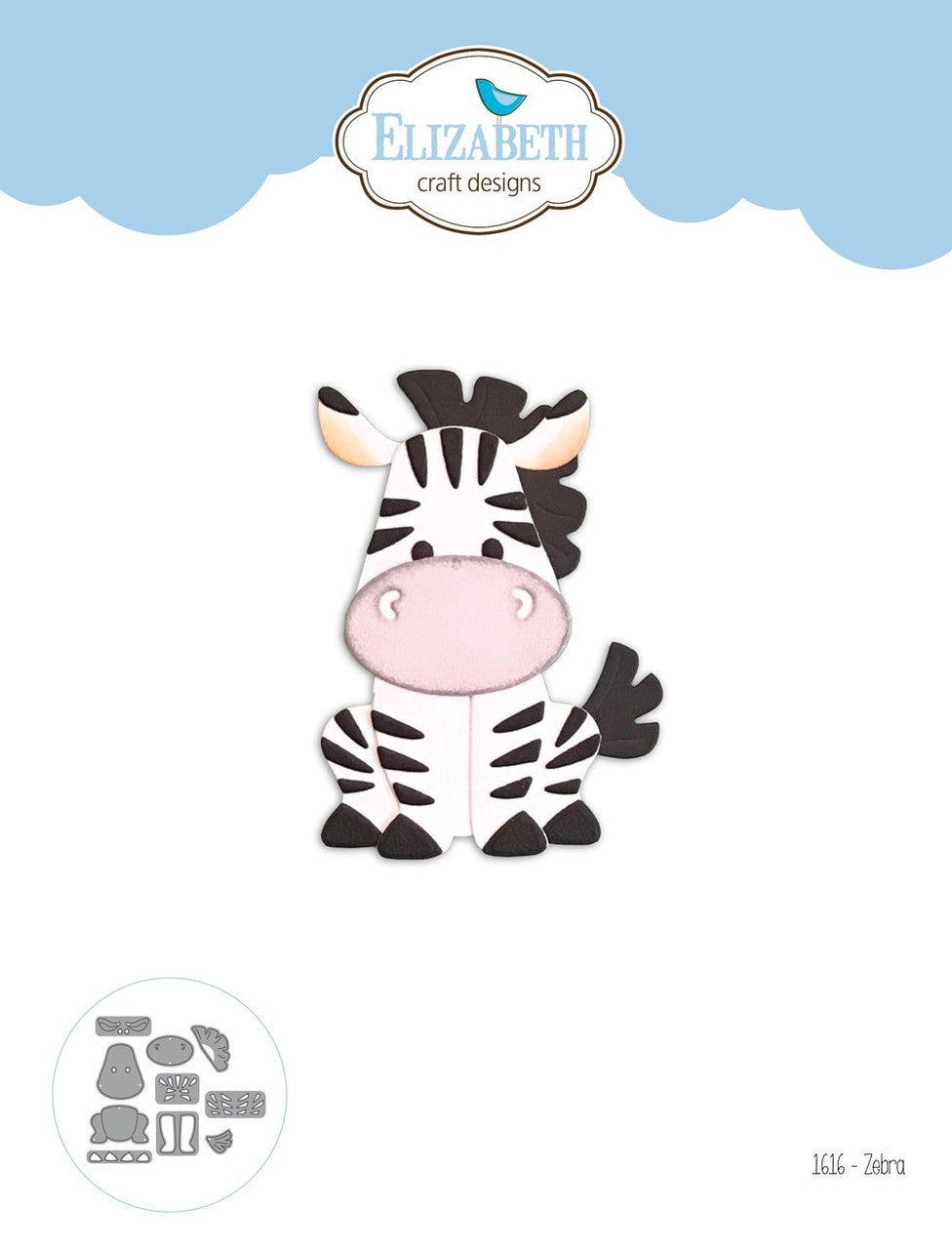 Elizabeth Craft Metal Die Zebra